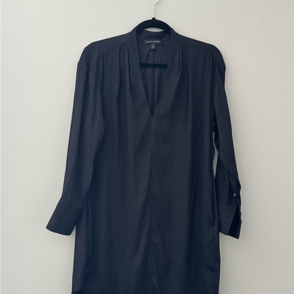 Banana Republic Black Long Sleeve Dress